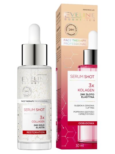 Eveline Cosmetics Serum Shot kuracja odbudowująca 3x kolagen 30ml