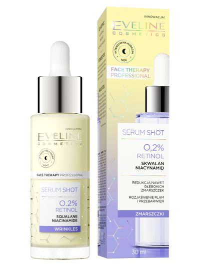 Eveline Cosmetics Serum Shot kuracja przeciwzmarszczkowa 0.2% retinol 30ml