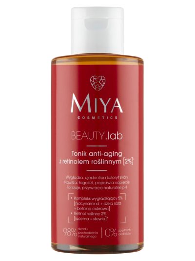 Miya Cosmetics BEAUTY.lab tonik anti-aging z retinolem roślinnym 2% 150ml