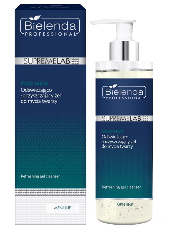 Bielenda Professional SupremeLab For Men odświeżająco-oczyszczający żel do mycia twarzy 200ml