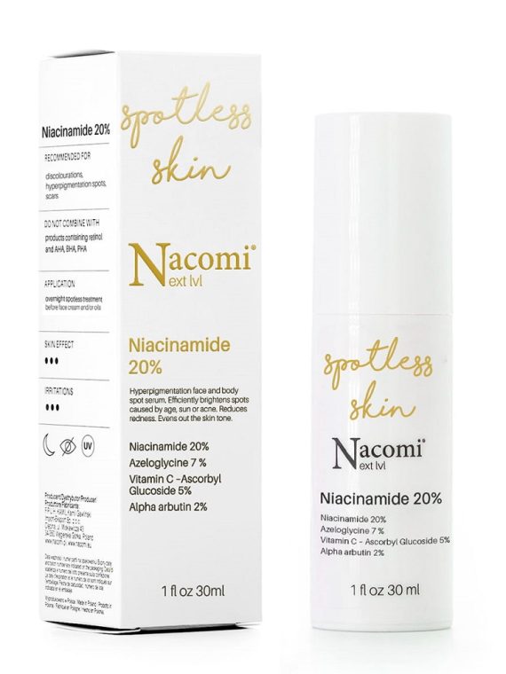 Nacomi Next Level Niacynamidy 20% punktowe serum do twarzy redukujące przebarwienia 30ml