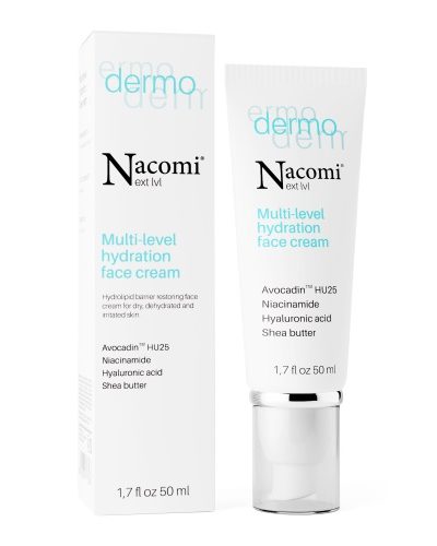 Nacomi Next Level Dermo wielopoziomowy krem intensywnie nawilżający 50ml