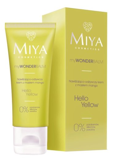 Miya Cosmetics My Wonder Balm Hello Yellow nawilżająco-odżywczy krem do twarzy z masłem mango 75ml