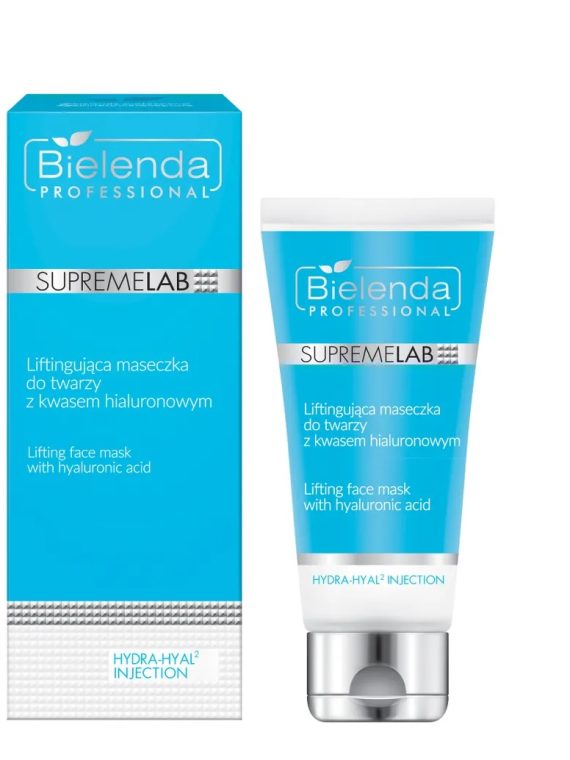 Bielenda Professional SupremeLab Hydra-Hyal2 Injection liftingująca maseczka do twarzy z kwasem hialuronowym 70ml