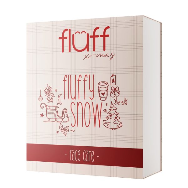 Fluffy Snow Face Care zestaw maseczka do twarzy 30ml + krem do twarzy 30ml + żel do mycia twarzy 100ml