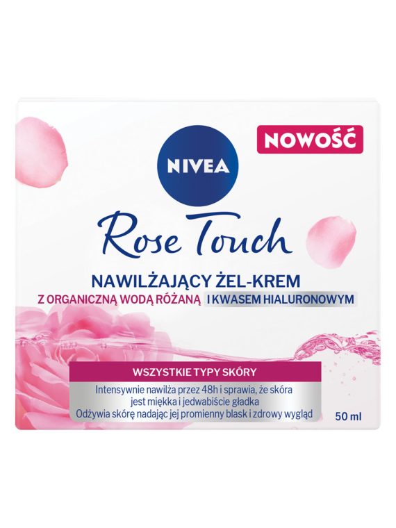 Nivea Rose Touch nawilżający żel-krem z organiczną wodą różaną i kwasem hialuronowym 50ml