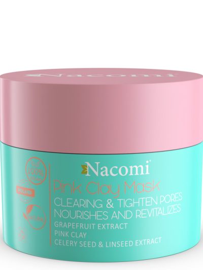 Nacomi Vegan Pink Clay Mask maska różowa oczyszczająco ściągająca 50ml