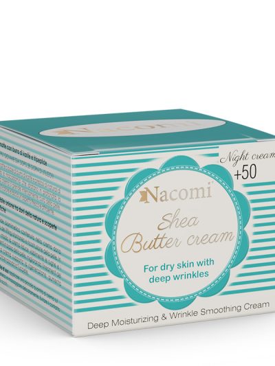 Nacomi Shea Butter Cream krem do twarzy z peptydem 50+ na noc 50ml