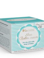 Nacomi Shea Butter Cream krem do twarzy z witaminą E i kwasem hialuronowym 50+ na dzień 50ml