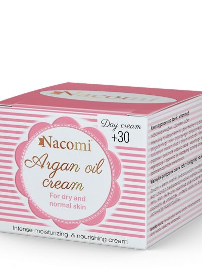 Nacomi Argan Oil Cream arganowy krem do skóry suchej i normalnej 30+ na dzień 50ml