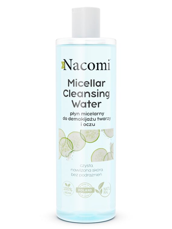 Nacomi Micellar Cleansing Water płyn micelarny do demakijażu twarzy i oczu łagodzący 400ml