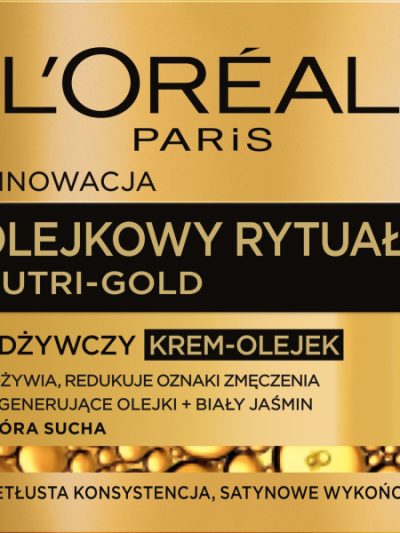L'Oreal Paris Nutri-Gold Olejkowy Rytuał odżywczy krem-olejek skóra sucha 50ml