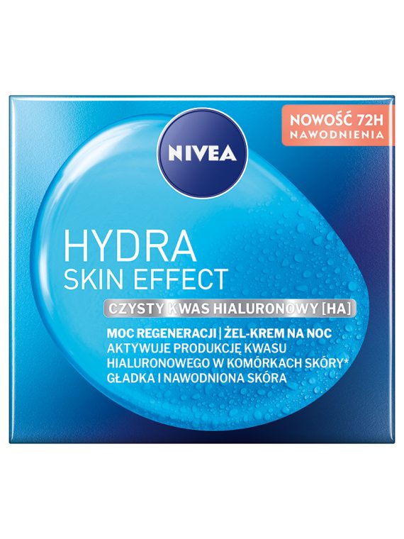 Nivea Hydra Skin Effect żel-krem na noc moc regeneracji 50ml