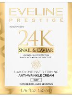 Eveline Cosmetics Prestige 24k Snail&Caviar luksusowy intensywnie ujędrniający krem ​​przeciwzmarszczkowy na dzień 50ml