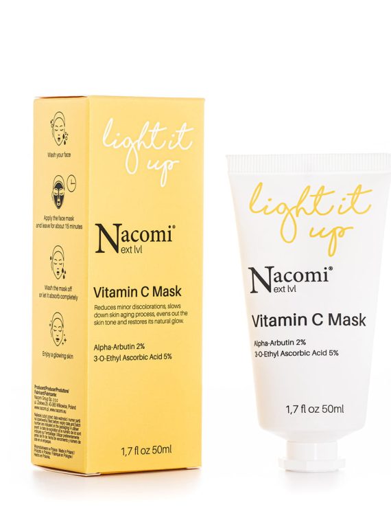 Nacomi Next Level Vitamin C Mask rozjaśniająca maska z witaminą C 50ml