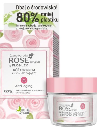 Floslek Rose For Skin różany krem przeciwzmarszczkowy na noc 50ml