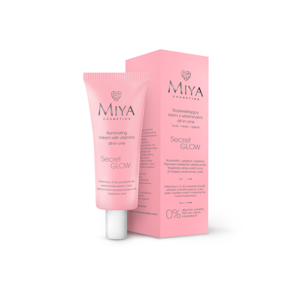 Miya Cosmetics Secret Glow rozświetlający krem z witaminami all-in-one 30ml