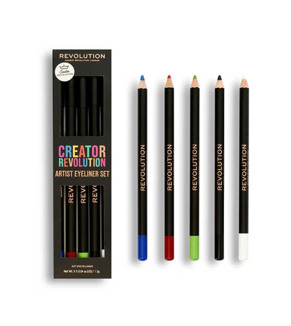 Makeup Revolution Creator Revolution Artist Eyeliner Set zestaw kredek do oczu 5x1.3g
