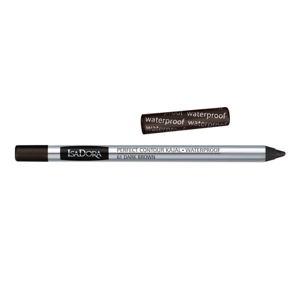 Isadora Perfect Contour Kajal Waterproof wodoodporna kredka do powiek 61 Dark Brown 1.3g