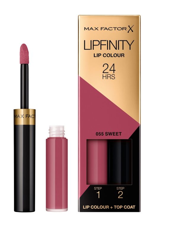 Max Factor Lipfinity Lip Colour dwufazowa pomadka w płynie o długotrwałym efekcie 55 Sweet