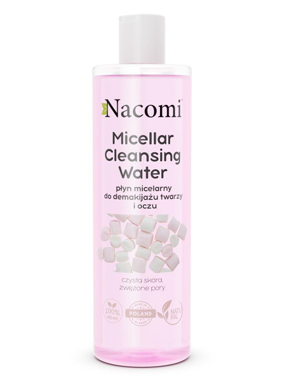 Nacomi Micellar Cleansing Water płyn micelarny do demakijażu twarzy i oczu zwężający pory 400ml