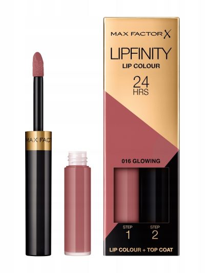 Max Factor Lipfinity Lip Colour dwufazowa pomadka w płynie o długotrwałym efekcie 16 Glowing