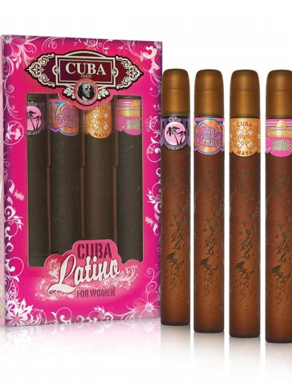 Cuba Original Cuba Latino zestaw Copacabana woda perfumowana 35ml + Carnaval woda perfumowana 35ml + Maya woda perfumowana 35ml + Cactus woda perfumowana 35ml