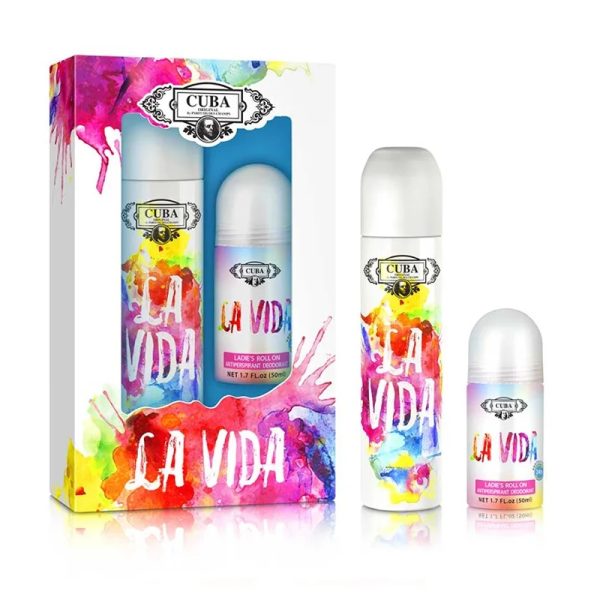 Cuba Original Cuba La Vida For Women zestaw woda perfumowana 100ml + dezodorant w kulce 50ml