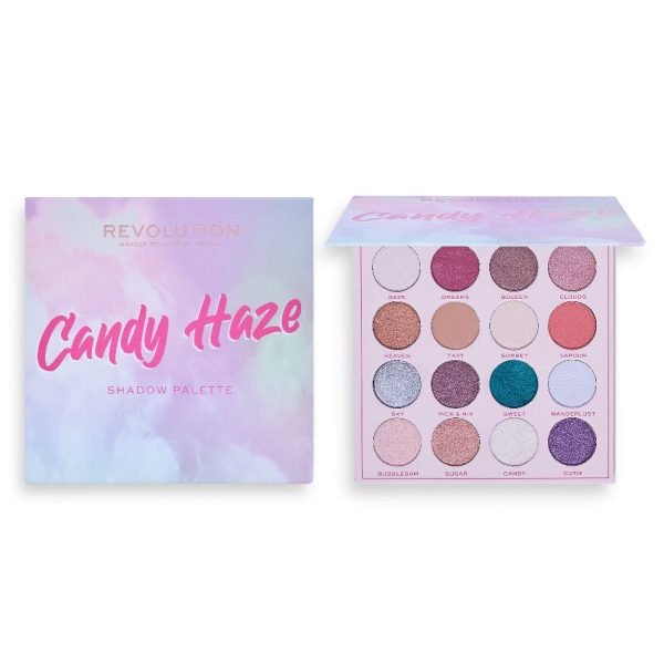 Makeup Revolution Candy Haze Eyeshadow Palette paletka cieni do powiek Cloud Gazer 16g