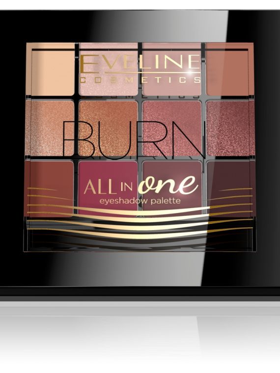 Eveline Cosmetics All In One Eyeshadow Palette paleta cieni do powiek 03 Burn 12g