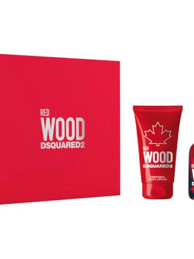 Dsquared2 Red Wood Pour Femme zestaw woda toaletowa spray 100ml + balsam do ciała 150ml