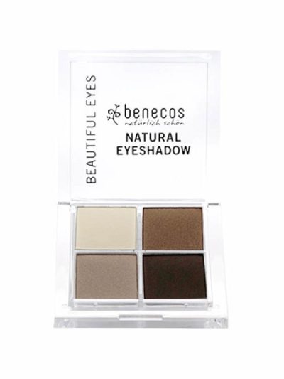 Benecos Natural Quattro Eyeshadow paletka 4 naturalnych cieni do powiek Coffee & Cream 8g