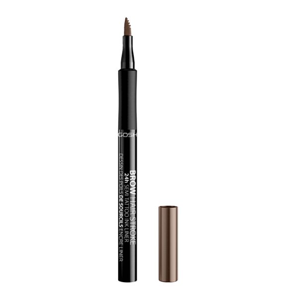 Gosh Brow Hair Stroke precyzyjny pisak do stylizacji brwi 002 Grey Brown