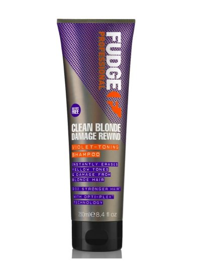 Fudge Clean Blonde Damage Rewind Violet-Toning Shampoo szampon regenerujący i tonujący włosy blond 250ml