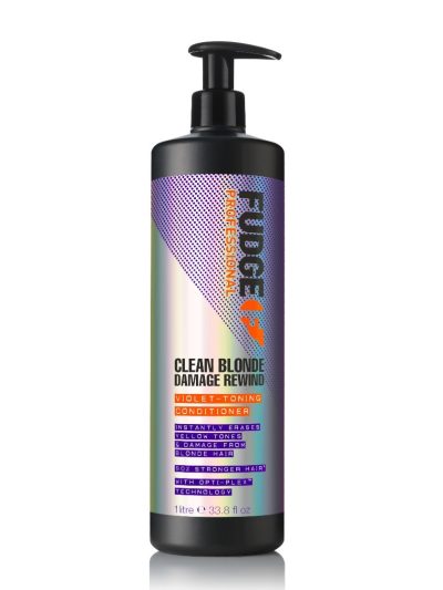 Fudge Clean Blonde Damage Rewind Violet-Toning Conditioner odżywka regenerująca i tonująca włosy blond 1000ml