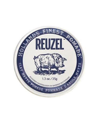 Reuzel Hollands Finest Pomade Clay Matte Pomade matująca glinka do włosów na bazie wody 35g