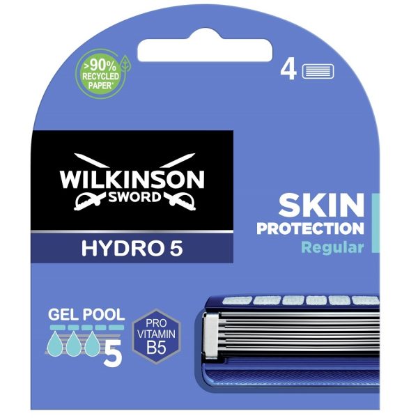 Wilkinson Hydro 5 Skin Protection Regular zapasowe ostrza do maszynki do golenia dla mężczyzn 4szt