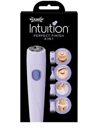 Wilkinson Intuition 4in1 Perfect Finish maszynka do golenia twarzy i ciała dla kobiet z czterema wymiennymi nakładkami