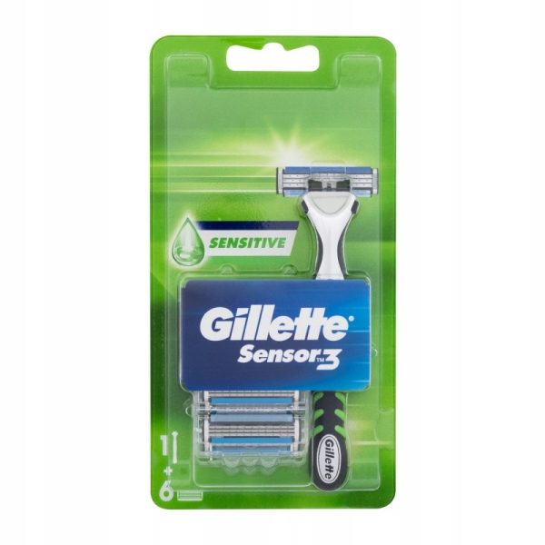 Gillette Sensor3 Sensitive maszynka do golenia + wymienne ostrza 6szt