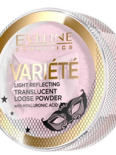Eveline Cosmetics Variete transparentny puder sypki odbijający światło 6g