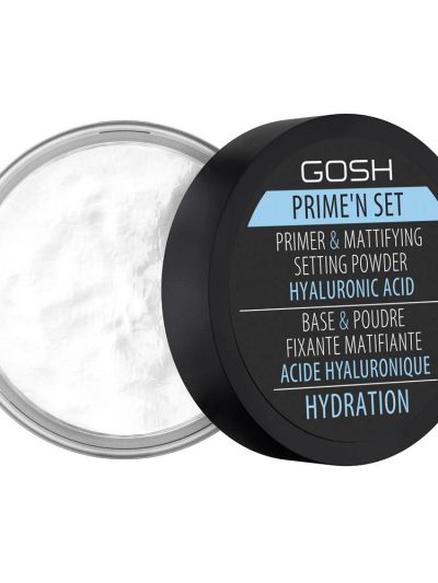 Gosh Prime'n Set Powder utrwalająco-matujący puder/baza 3w1 z kwasem hialuronowym 003 Hydration 7g