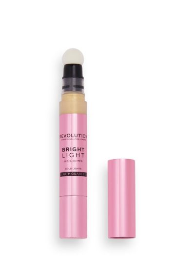 Makeup Revolution Bright Light Liquid Highlighter rozświetlacz w płynie Gold Lights 3ml