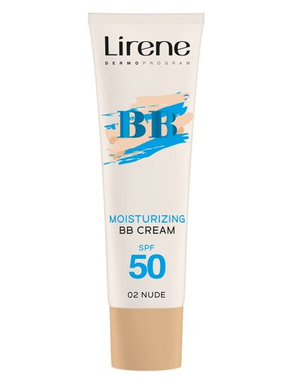 Lirene BB nawilżający krem koloryzujący SPF50 02 Nude 30ml