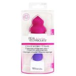 Real Techniques 2 Miracle Sponges + 2 Stands zestaw gąbeczki do makijażu x2 + stojaki na gąbeczki x2