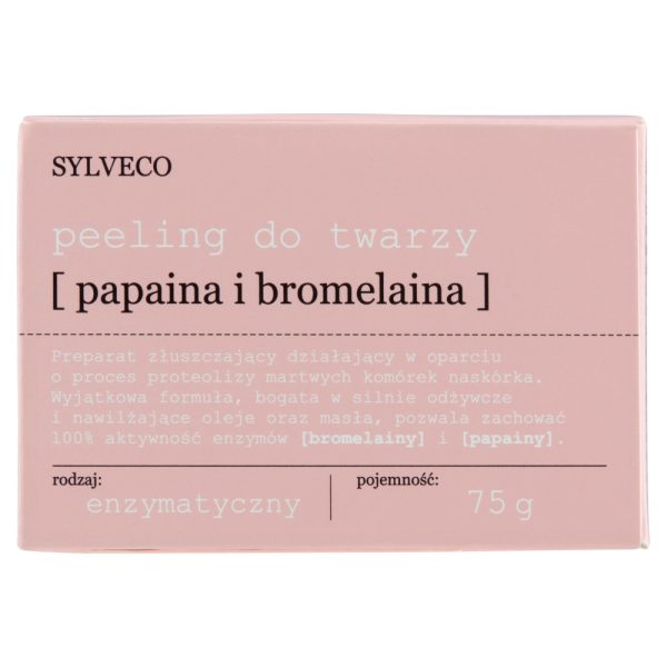 SYLVECO Peeling do twarzy Papaina i Bromelaina 75g