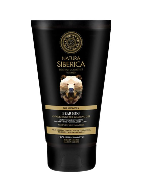 Natura Siberica Men Bear Hug pobudzający żel do mycia twarzy dla mężczyzn 150ml