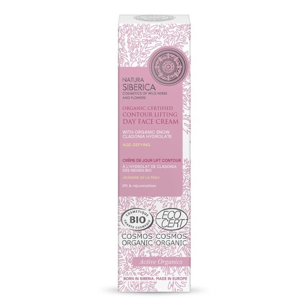 Natura Siberica Organiczny certyfikowany odmładzająco-liftingujący krem do twarzy na dzień z hydrolatem z cladonii śnieżnej 50ml