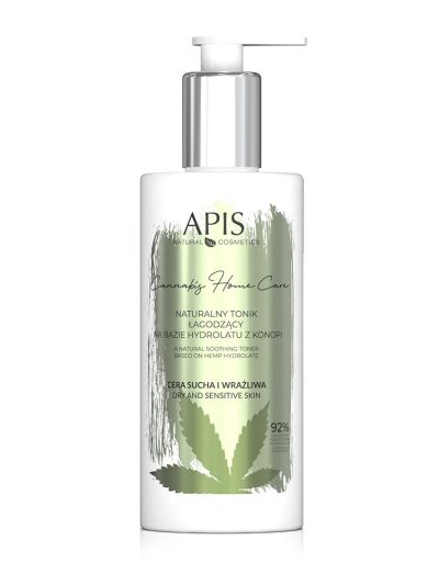 APIS Cannabis Home Care naturalny tonik łagodzący na bazie hydrolatu z konopi 300ml