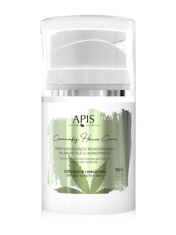 APIS Cannabis Home Care krem łagodząco - regenerujący na bazie oleju konopnego 50ml