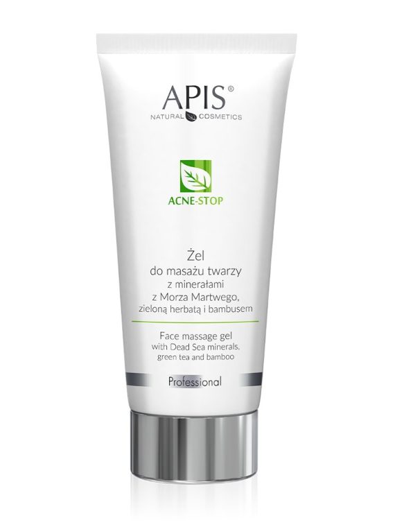 APIS Acne-Stop żel do masażu twarzy z minerałami z Morza Martwego zieloną herbatą i bambusem 200ml